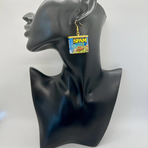 Spam Earrings - Meat Earrings - Mini Brands Earrings - Food Earrings - Picture 8 of 9